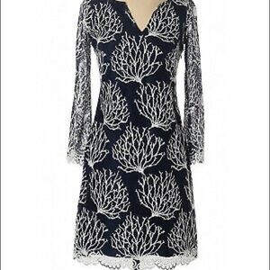 EUC LILLY PULITZER SEASIDE CORAL WENDY DRESS